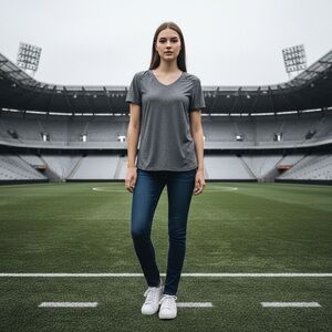 Head Gray Fitted Short Sleeve T-Shirt size XL